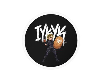 Yelena Kleine Kartoffel Große Kartoffel IYKYK Kiss-Cut Vinyl-Aufkleber