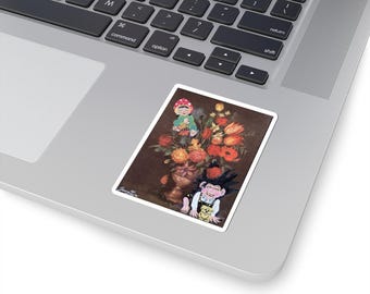 Troll Spring in Bloom with Cordelia and Lucinda, Kiss-Cut Sticker