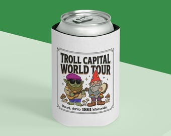 Troll Capital World Tour Dosenkühler | Trollgnom-Pilz-Kunst