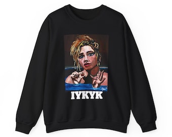 Unisex-Sweatshirt mit Rundhalsausschnitt aus schwerem Mischgewebe – Small Potato vs Big Potato Stuff