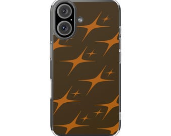 Retro Orange Starburst Phone Case | Phone Case