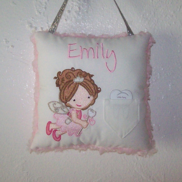 Tooth Fairy Pillow - custom and made to order: personalized embroidery