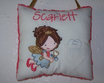Tooth Fairy Pillow - op maat gemaakt: gepersonaliseerd borduurwerk