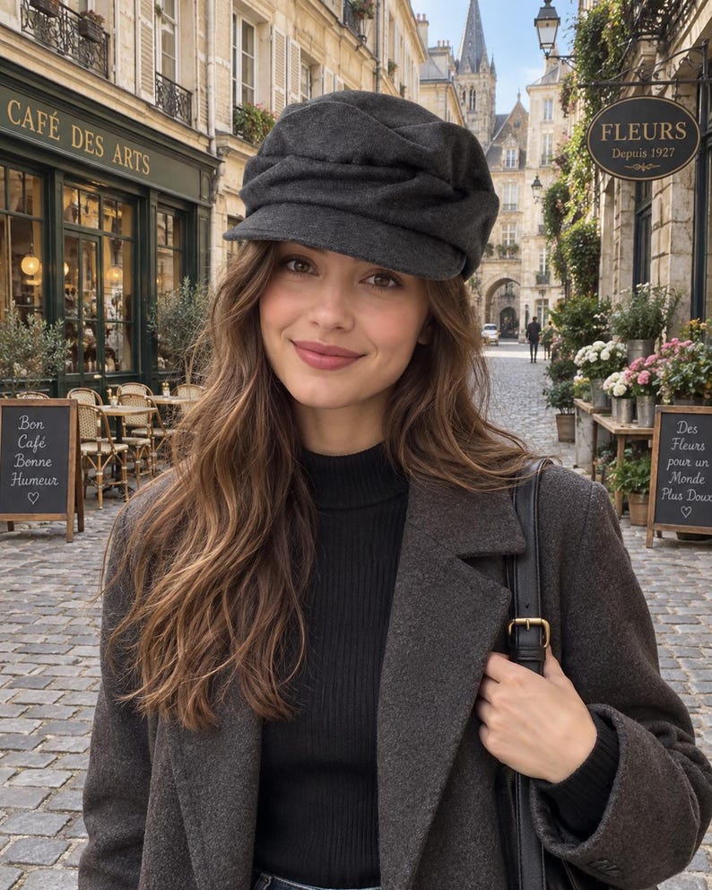 Incorrect Cap Color Womens Retro Winter Beret Hat Solid Color Warm Artist Cap - Etsy