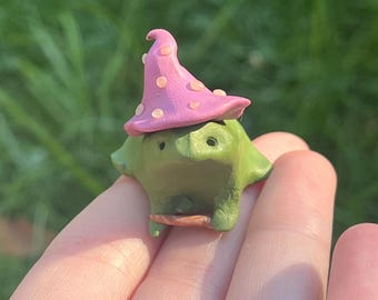 Whimsical Wizard Frog Desk Buddy