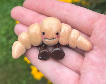 Croissant Handmade Polymer Clay Desk Buddy