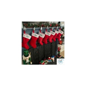 Professionally Embroidered Christmas Stocking, Pet Christmas Stocking, 1st Christmas Personalized Stocking