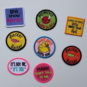Naughty Embroidered Patches | Funny Risqué Sew-On Designs