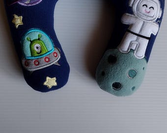 Toddler Travel Neck Pillow, Astronaut Design, Anti-Pill Fleece