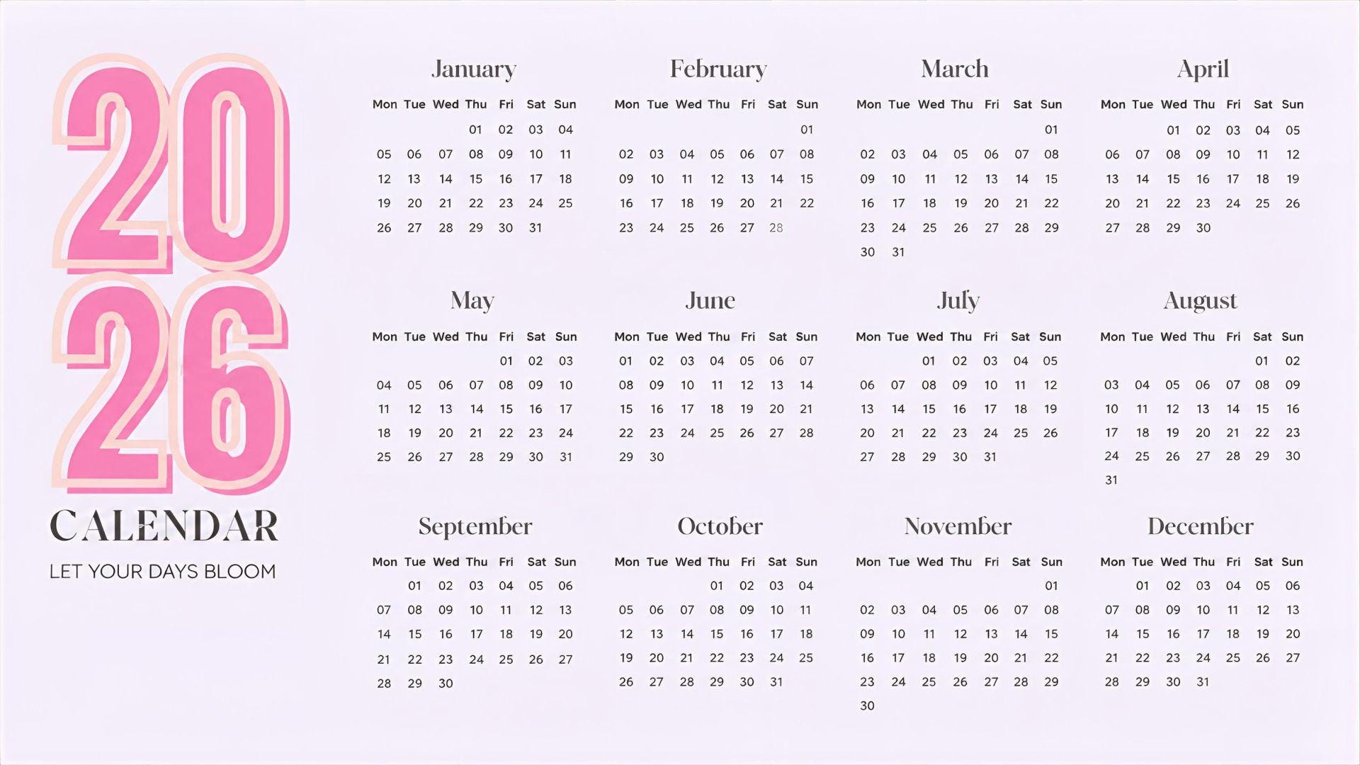 Barbie 2026 Calendar - Etsy