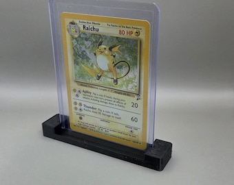 Pokemon Card Holder - Heavy Duty Toploader Display Stand | 3D Printed Premium Card Guard Holder for Pokemon Cards & Heavy Toploaders