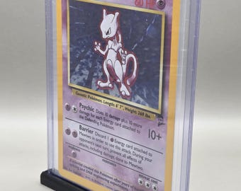 Pokemon Card Holder - Sleek Toploader Display Stand | 3D Printed Low-Profile Trading Card Display Holder for Pokemon Cards & Toploaders