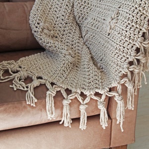 Crochet pattern Pebble Stone Throw image 2