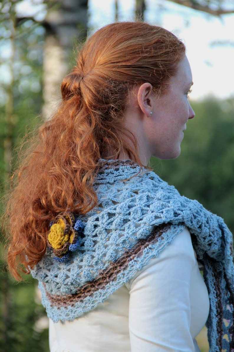 Crochet pattern Apple Picking Shawl image 3