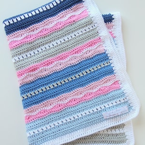 Crochet pattern newborn baby blanket