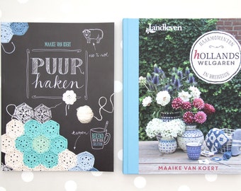 Puur Haken and Hollands Welgaren crochet and knitting books