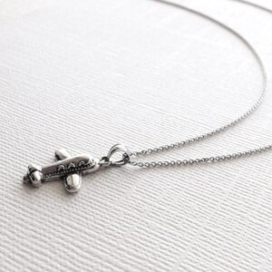Mini collar de avión en plata de ley, joyería de aviación, joyería de helicóptero