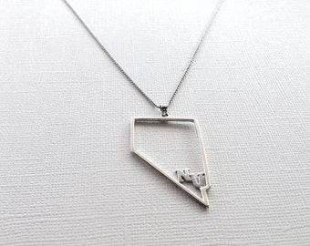 Collar del Estado de Nevada en Plata de Ley