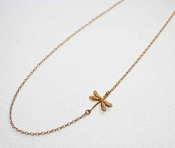 Etsy dragonfly necklace outlet