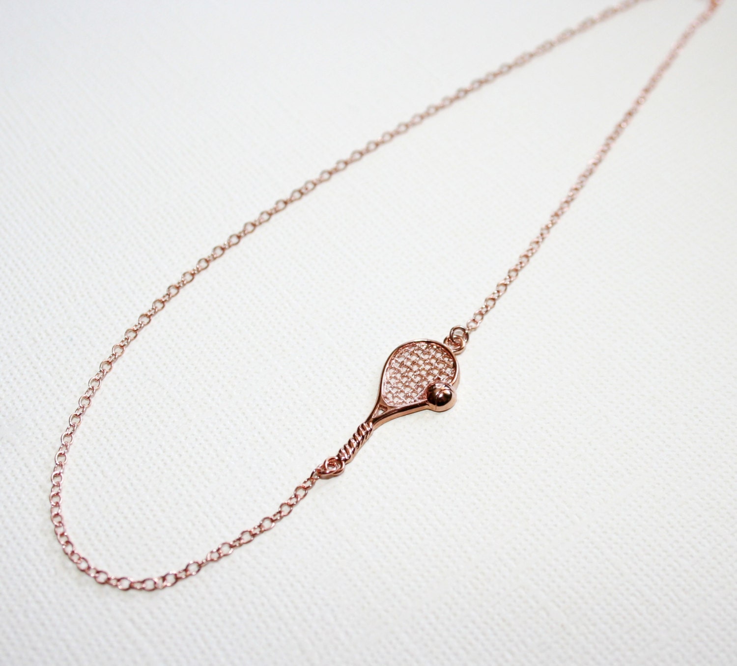 18k RG Tennis Necklace 5.5ct main image 0