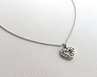 Forever Heart Necklace in Sterling Silver, Heart Jewelry, Love Jewelry