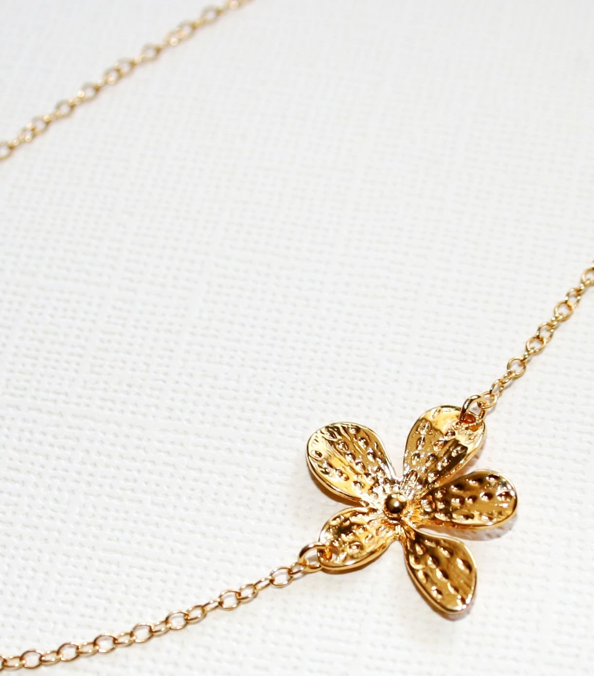 Lily Flower Necklace in Sterling Silver yellow Gold Plated Etsy