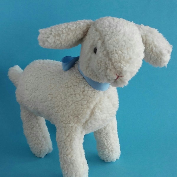 RARE Precious Standing Lamb Stuffed Toy Pattern