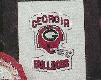 Georgia Bulldogs Vintage Cross Stitch Charted Pattern
