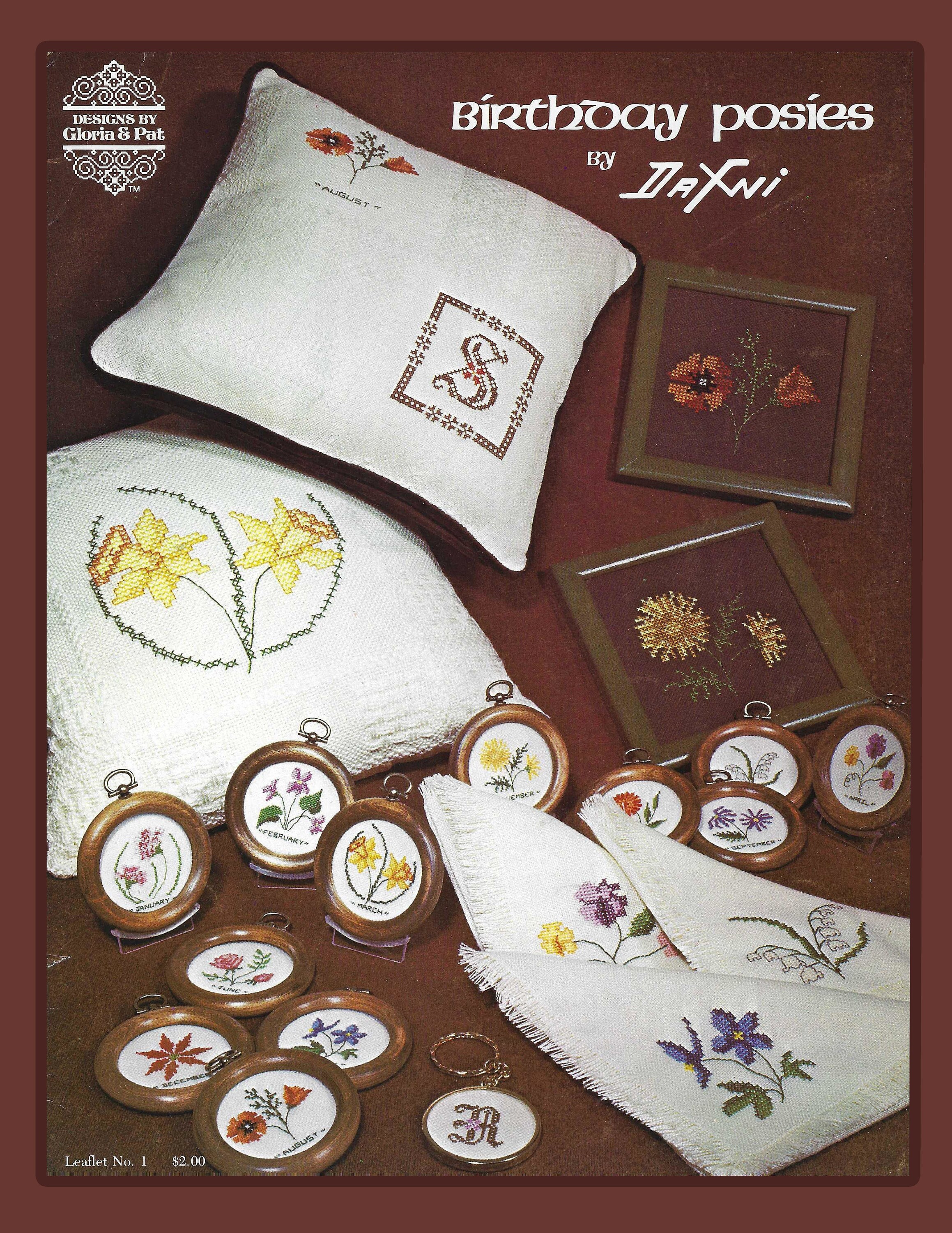 Birthday Posies Cross Stitch Patterns