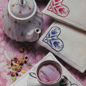 Herbal Trivets Cross Stitch Tea Mat PDF Pattern