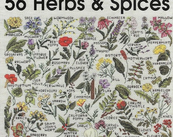 Vintage Herbs & Spices One Nighters Mini Cross Stitch Patterns PDF