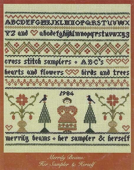 Merrily Beams Cross Stitch Sampler Chart Pattern