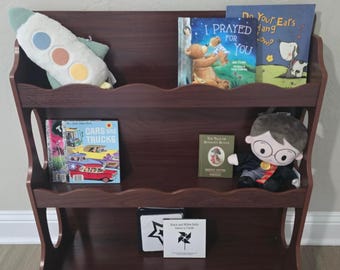 Wood Kids Bookshelf, Montessori Bookshelf, Toddler Book Shelf, Childrens Bookshelf, Kids Furniture, Gift for Toddler, Gift For Kids