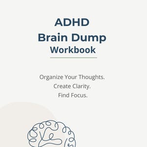 ADHD Brain Dump Workbook | Printable PDF Planner | Organize Thoughts, Reduce Overwhelm & Set Priorities | Digital Download