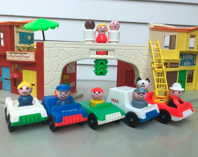 Vintage Fisher Price Play Family Village Etsy