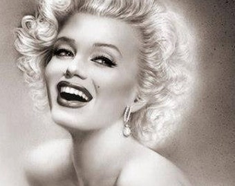Marilyn Monroe Fine Art Giclee of my original painting of the Hollywood Star