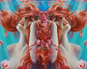 Reflected Underwater "Emerging" Fine Art Giclee Print