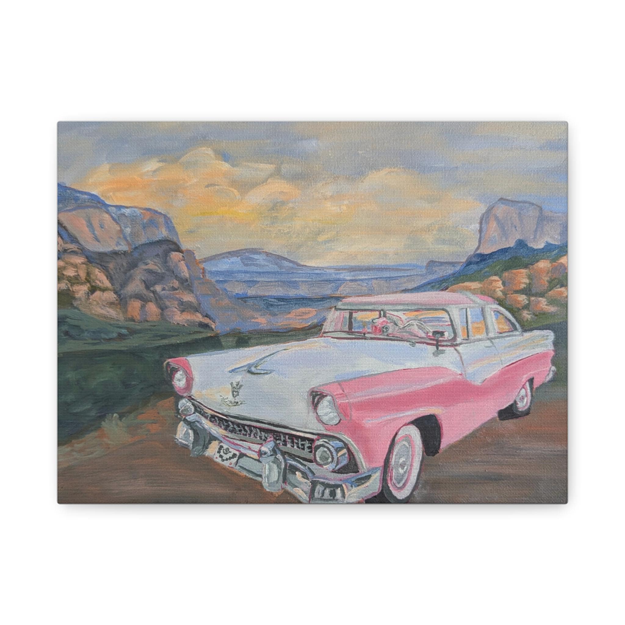 Pink Ford Fairlane Road Trip