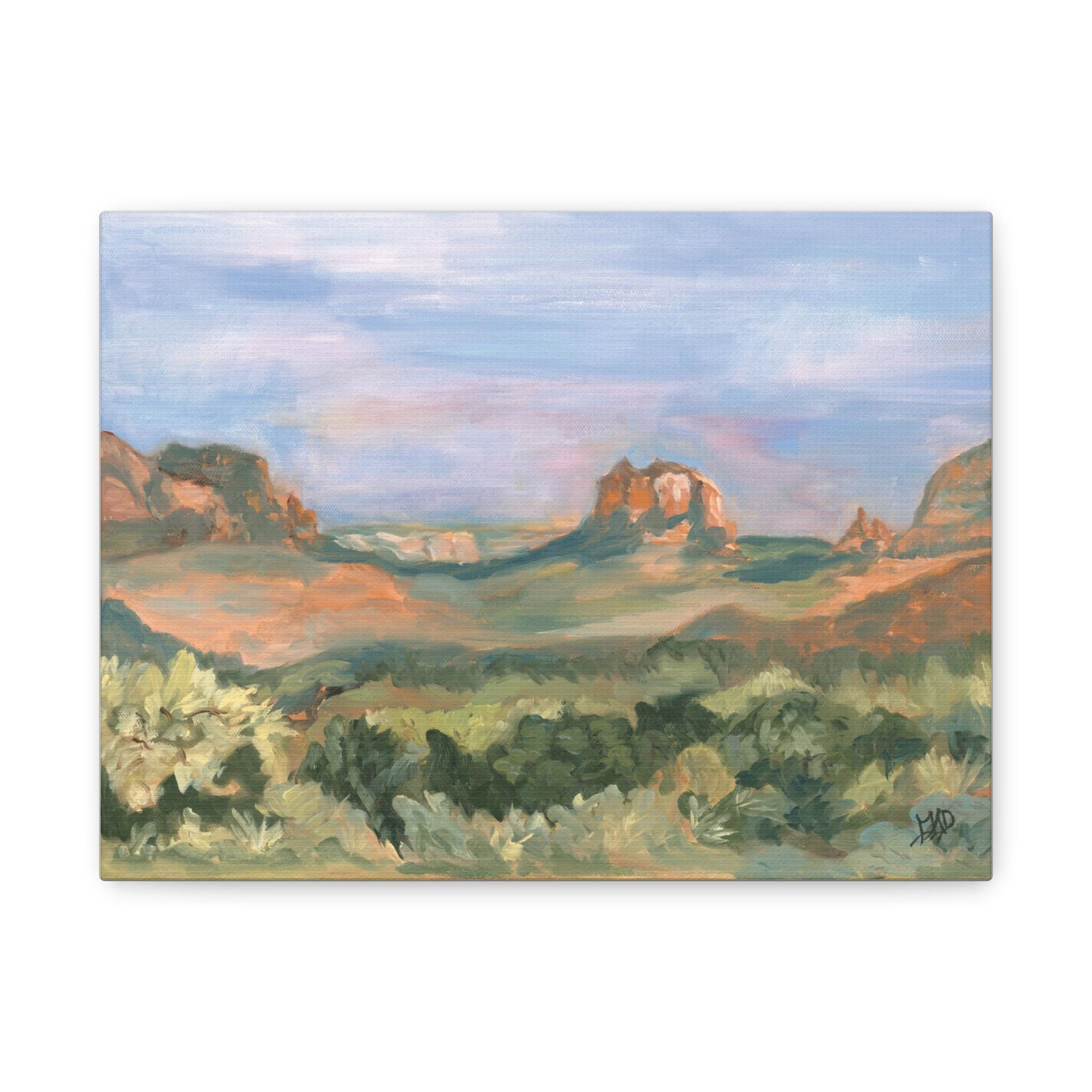 Desert Mesa Landscape Canvas