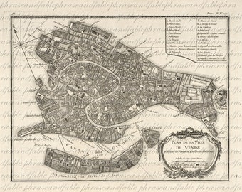 Map Of Venice From The 1700s 065 Italy Venice Italian Old World Cartography Adventure Canals Europe Gondola