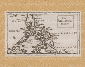 Map Of The Philippine Islands The 1600s 369 Manila Panay Mindanao Palawan Ancient Archipelago Old World Digital Image Download