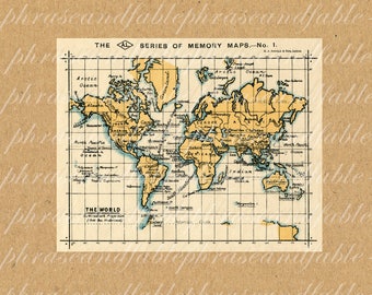 Map Of World Earth Ancient Old World Map Exploring Sailing Vintage Digital Image Download Travel International Continent Geography Map