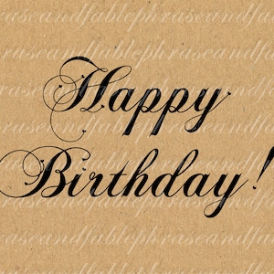 Joyeux anniversaire 338 Téléchargement numérique Instant Graphic Hearts Greeting Card Image Imprimer votre propre carte anniversaire souhaite joyeux anniversaire Jolie