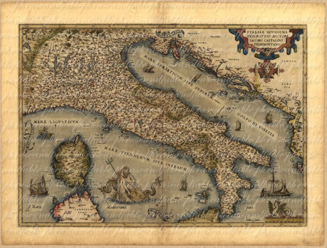 イタリア製 古地図 オールドマップ ガラス 額絵 アンティーク イタリア製 古地図 オールドマップ ガラス 額絵 アンティーク