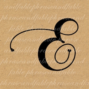 Letra E corações 276 Digital Download alfabeto inicial nome glifo personagem fonte tipografia Clipart