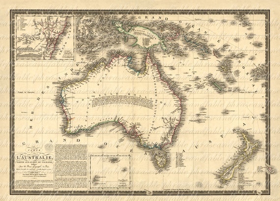 オーストラリア古い地図の絵 オーストラリア古い地図の絵 オーストラリア古い地図の絵 古い