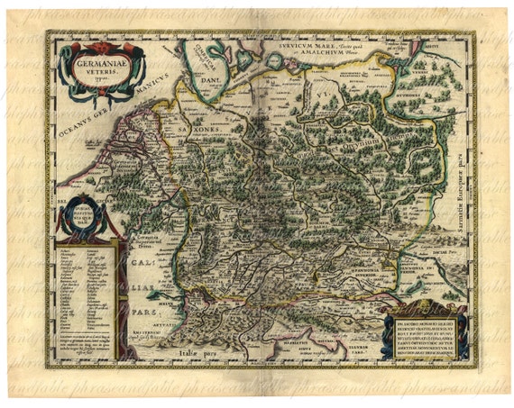 1500 年代のドイツの地図 ドイツ ベルリン 古代旧世界 デジタル画像