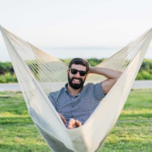 Hanging Chair Hammock: Big Sur Natural Taupe by Yellow Leaf image 1