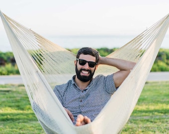 Hanging Chair Hammock: Big Sur Natural Taupe by Yellow Leaf