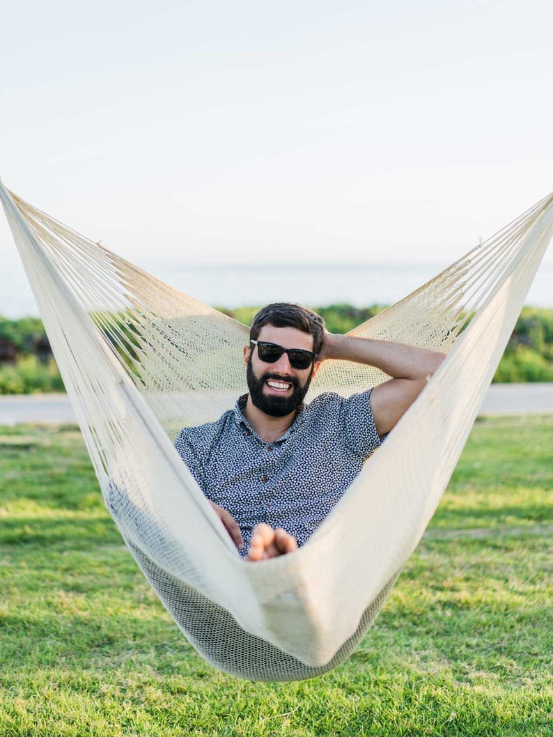 Hanging Chair Hammock: Big Sur Natural Taupe by Yellow Leaf image 1